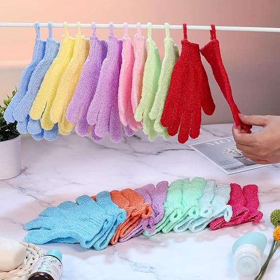 24 Pcs Exfoliating Bath Gloves