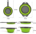 3pc Strainer Foldable Heat Resistant Collapsible Colander