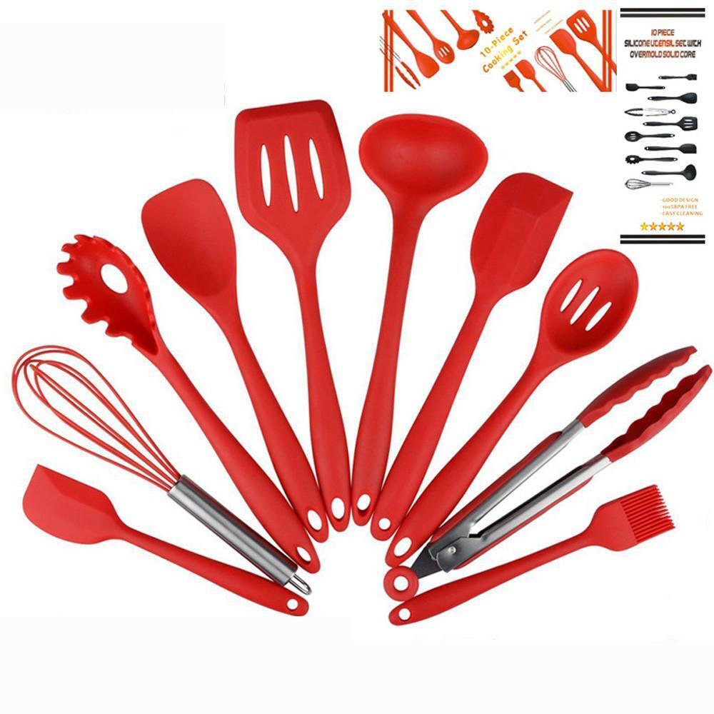 Non-Stick Silicone Cooking Utensils Set