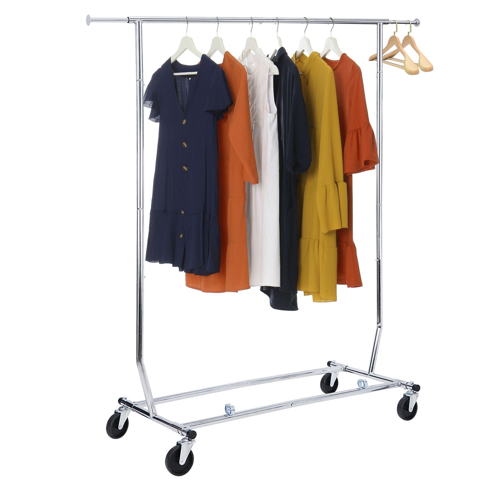 Rolling Clothes Garment Rack