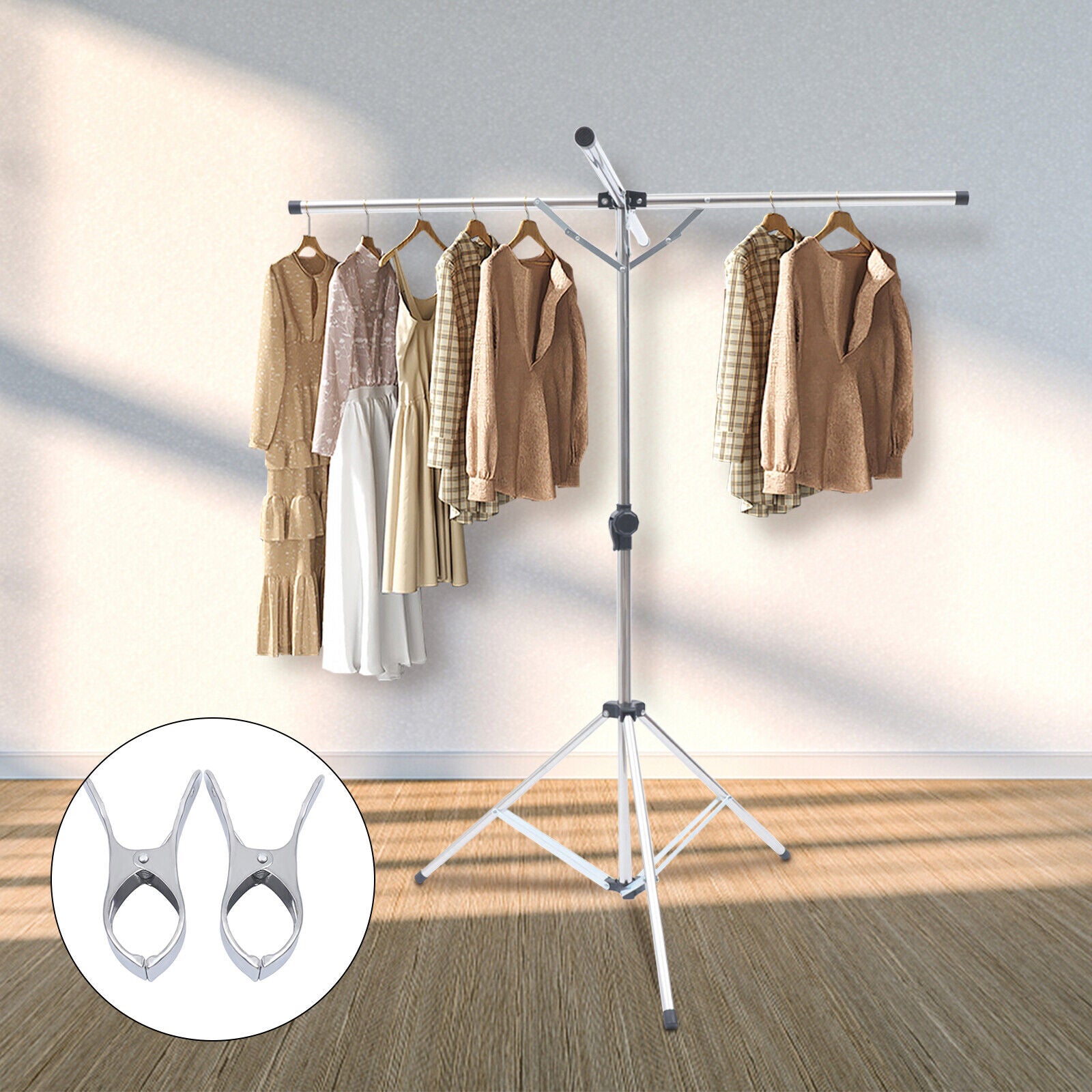 Portable Tripod Clothes Drying Rack