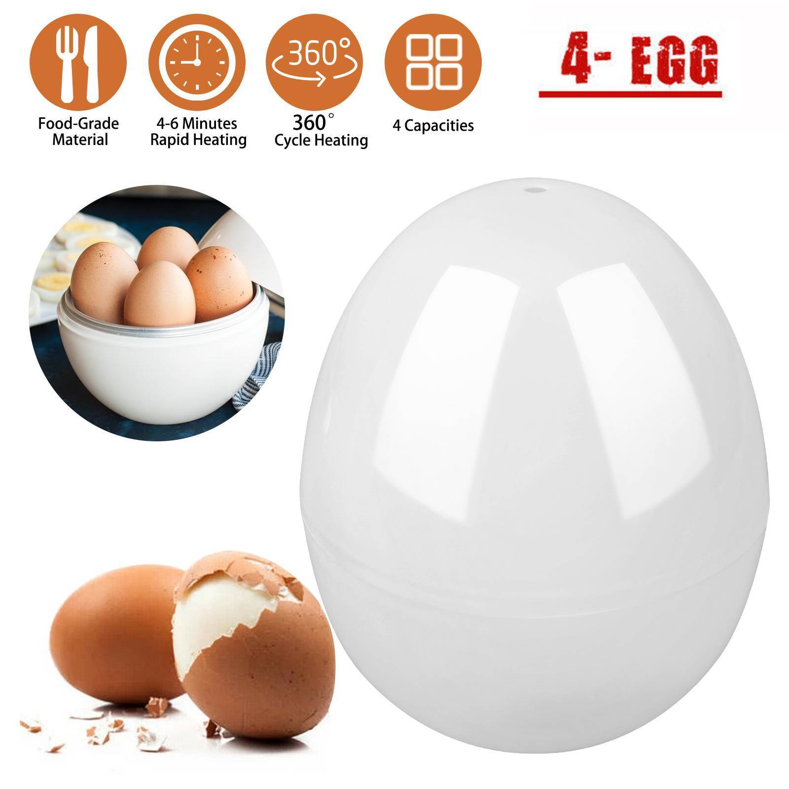 Safe &Harmless Microwave Egg Boiler Cooker