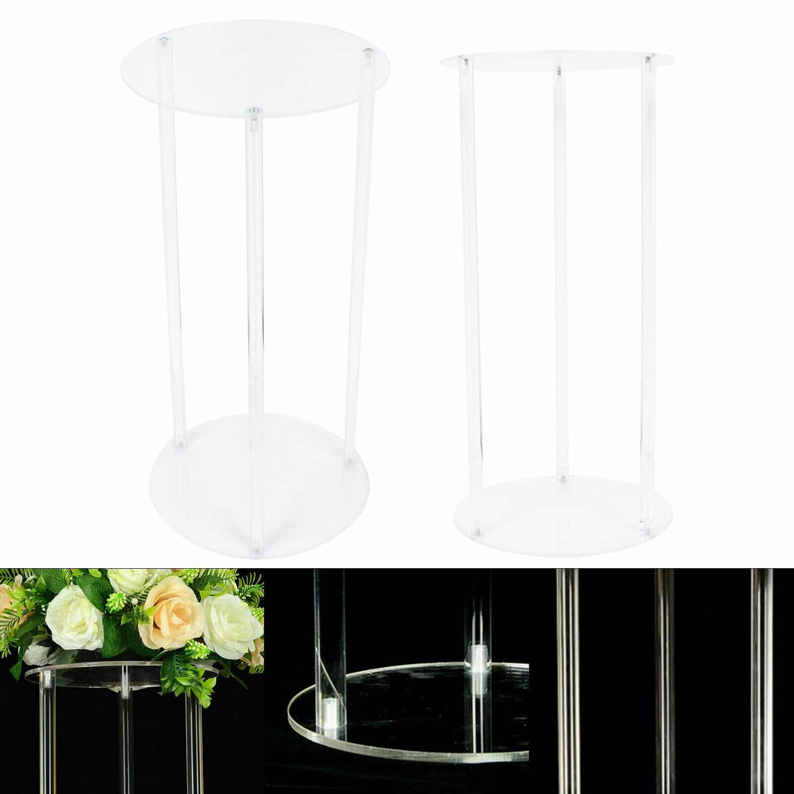 Modern Acrylic Round Shape Display Rack