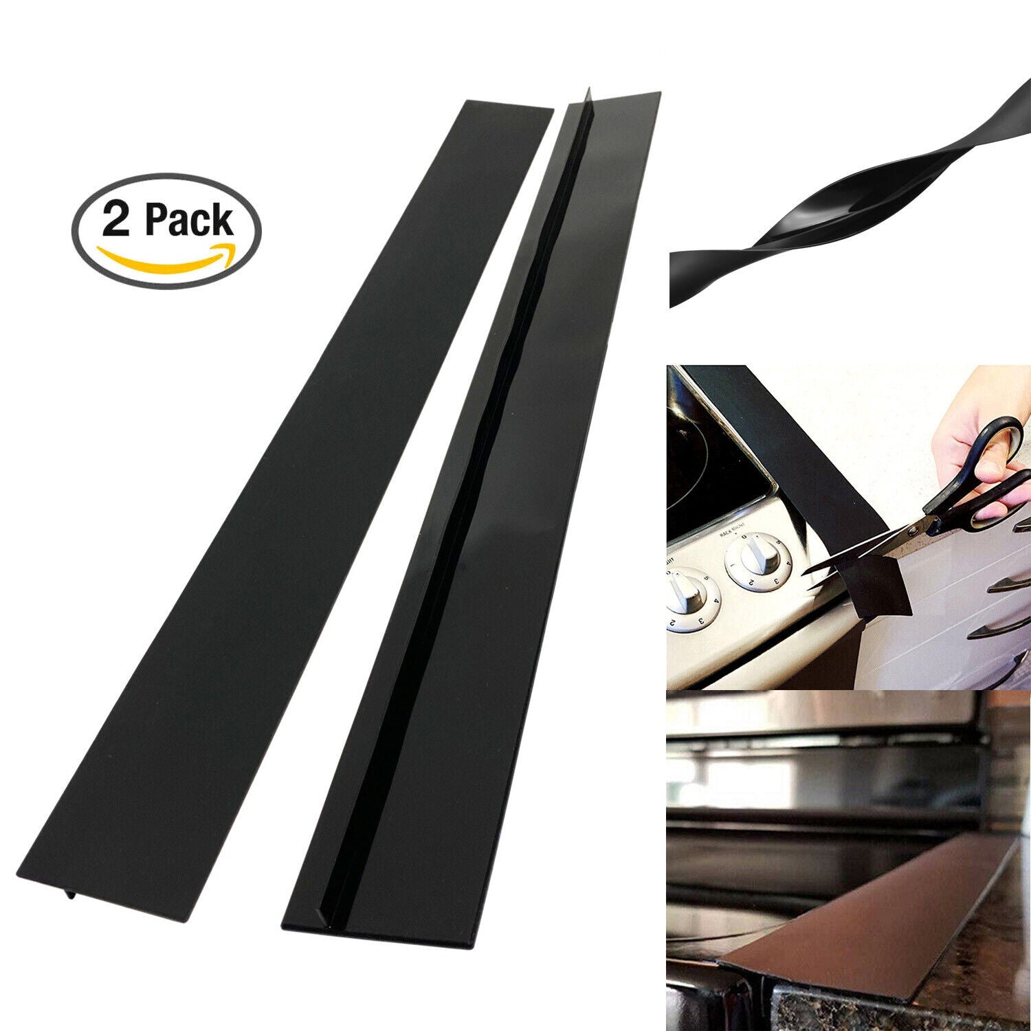 2 PCS 21'' Silicone Stove Counter Gap Cover