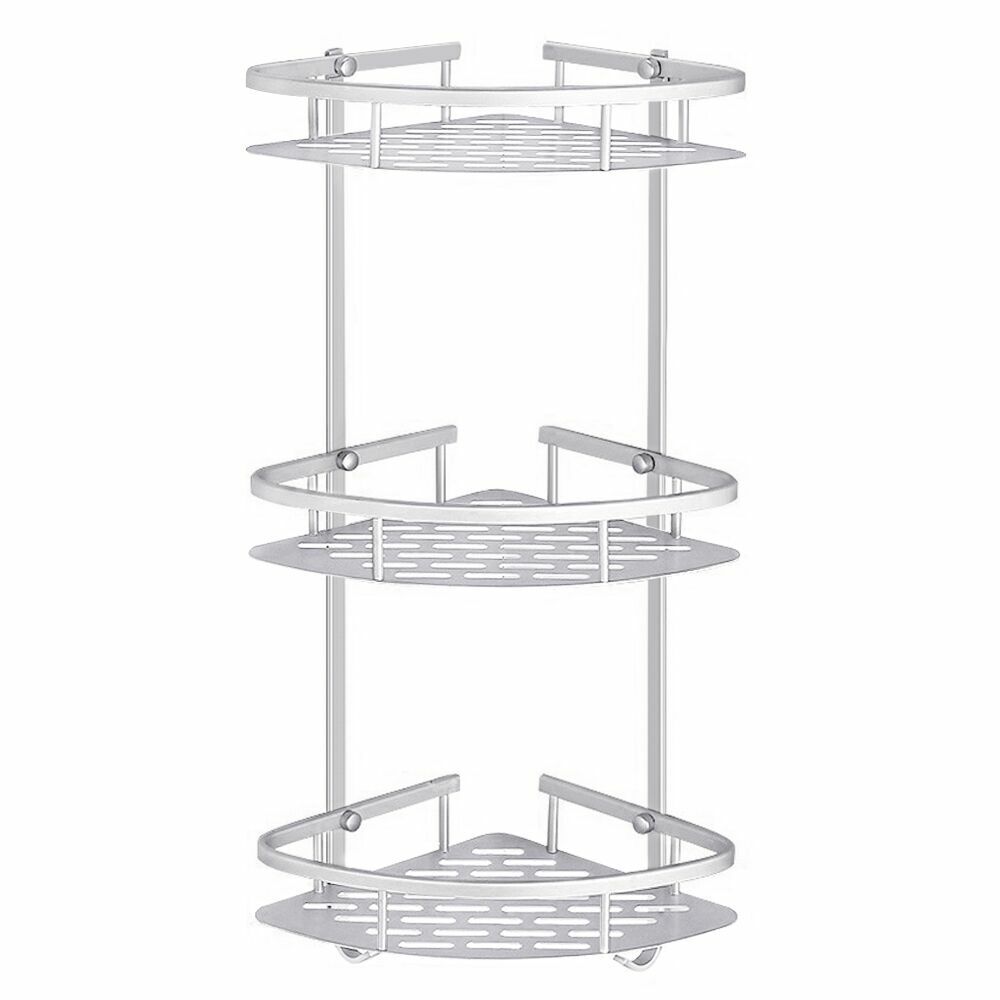 3 Tier Corner Shower Caddy Bath Triangular Rack