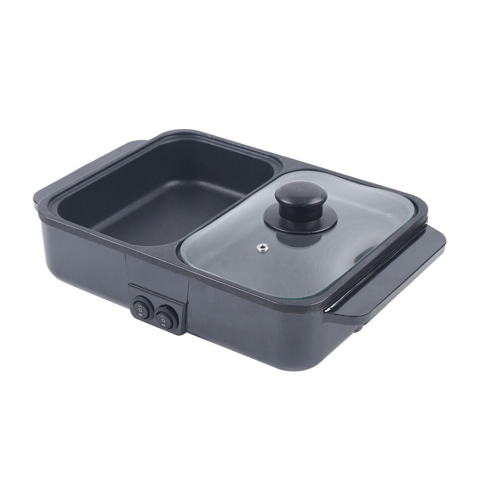 Mini 2-IN-1 1200W Electric Hot Pot