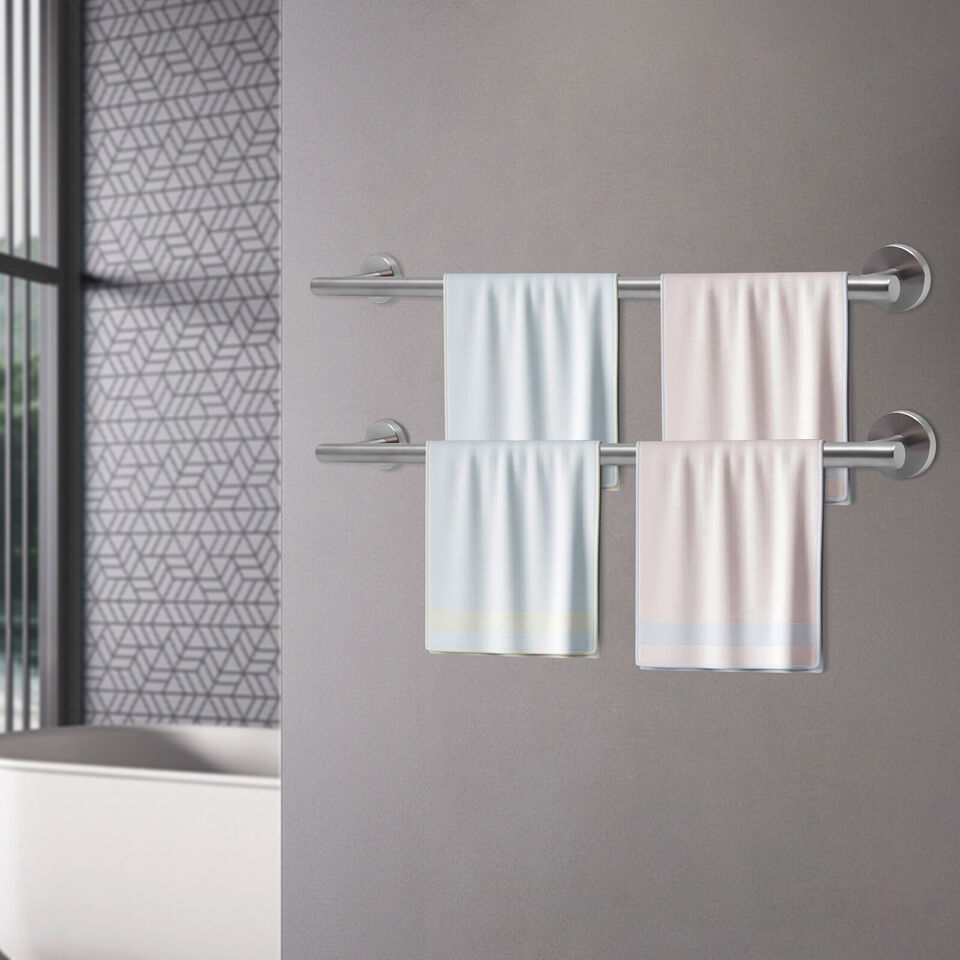 Towel Hanger Rack Bar Holders in Silver