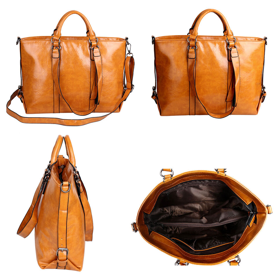 Large PU Leather Tote Bag