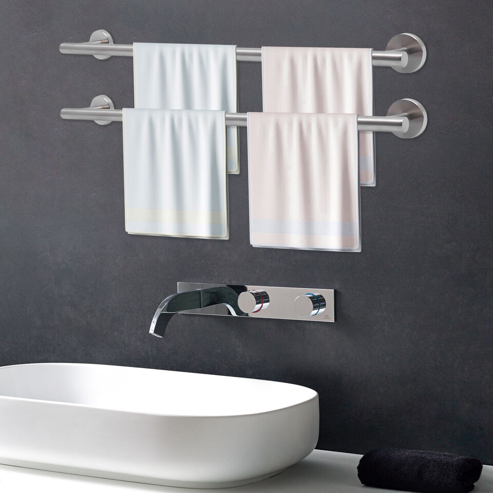 Towel Hanger Rack Bar Holders in Silver