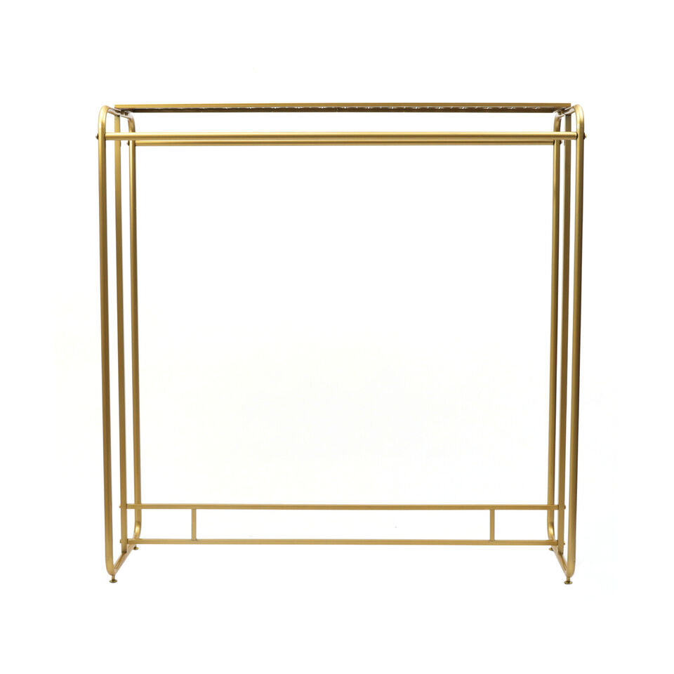 Retro Boutique Garment Rack in Gold