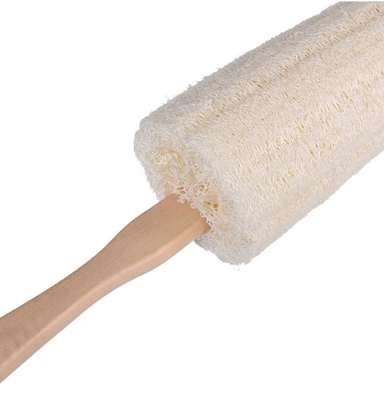 Natural Exfoliating Loofah Back Sponge Brush