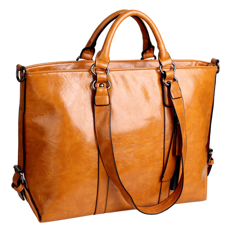 Large PU Leather Tote Bag