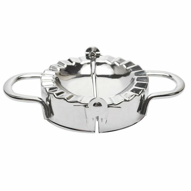 Dumpling Press, Small Stainless Steel Pot Sticker Mold Maker Wrapper, Dough Pie