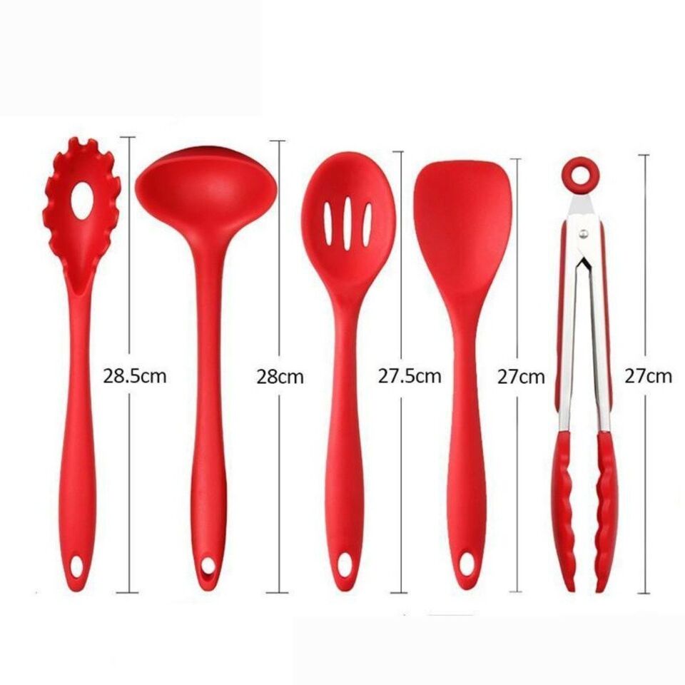 Non-Stick Silicone Cooking Utensils Set