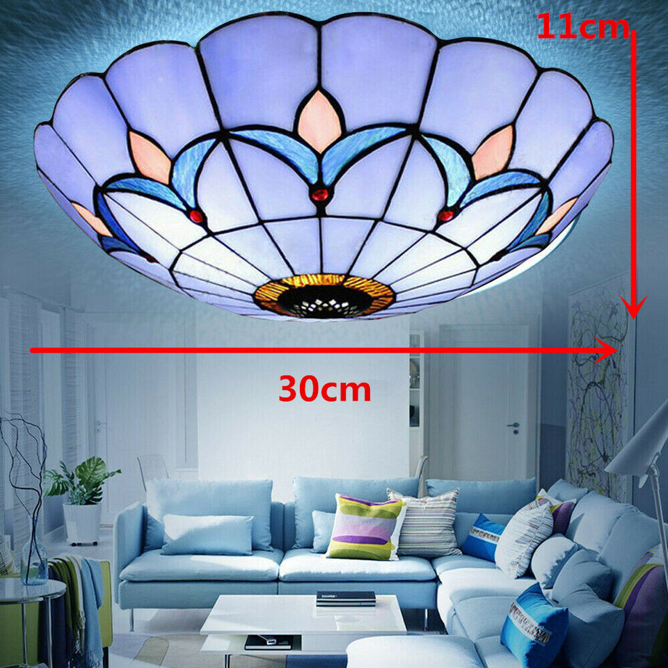 LED Tiffany Style Ceiling Light