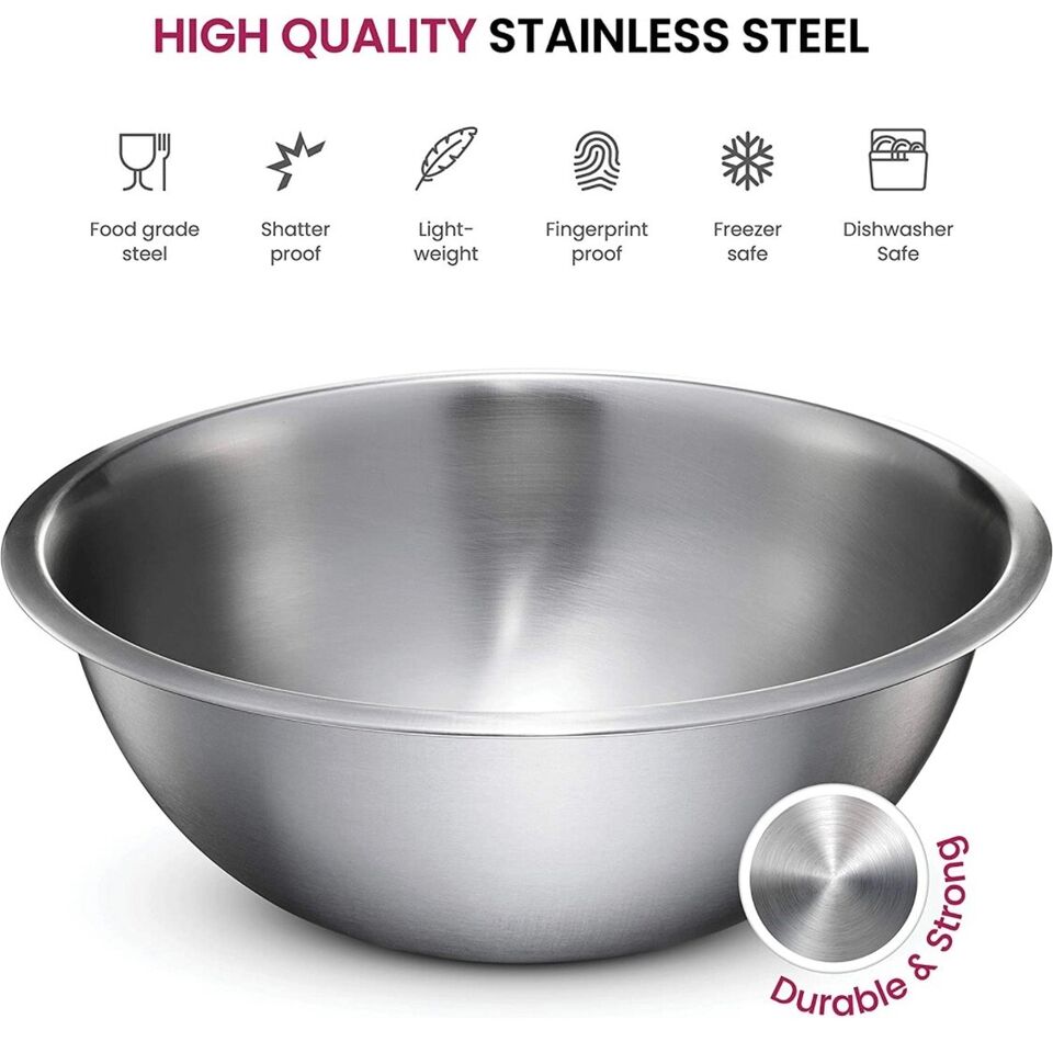 Stainless Steel Mixing Bowls Set of 4