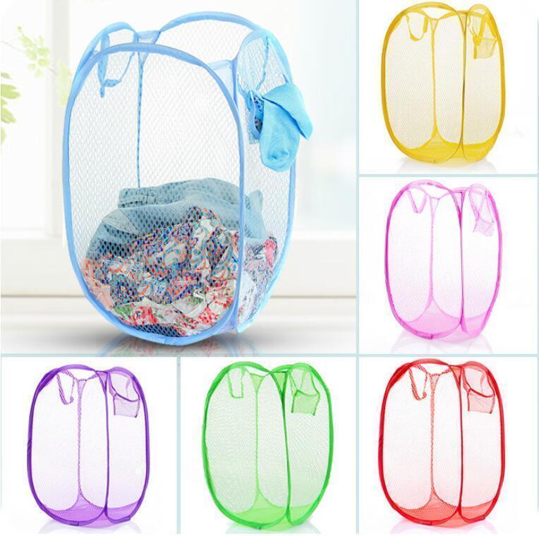 3 Pack Pop Up Folable Laundry Basket Mesh Hamper