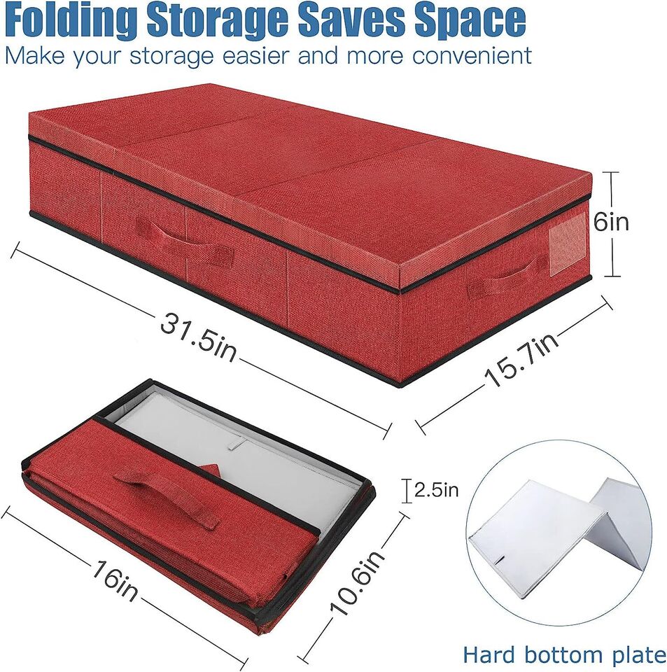 2Packs Storage Containers Bin with Lids