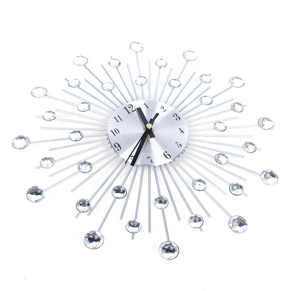 13in Crystal Glass Wall Clock