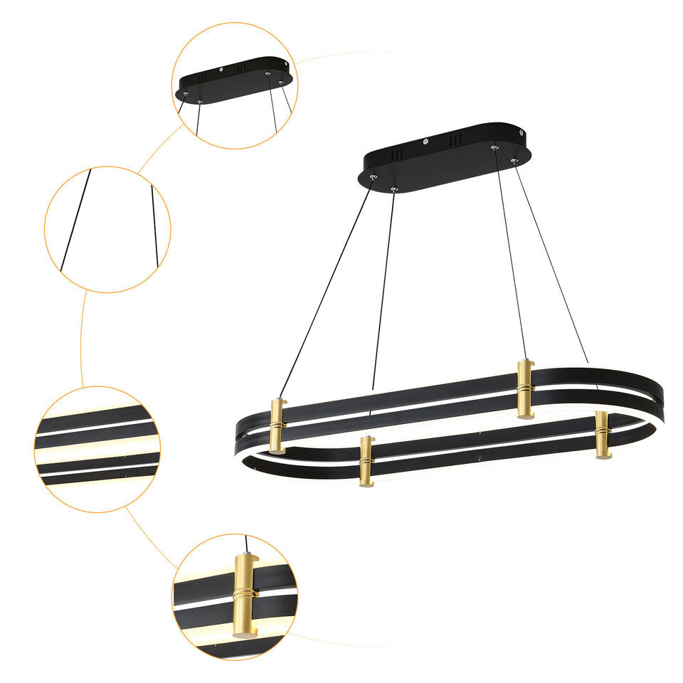 Modern 1-Ring Round LED Chandelier