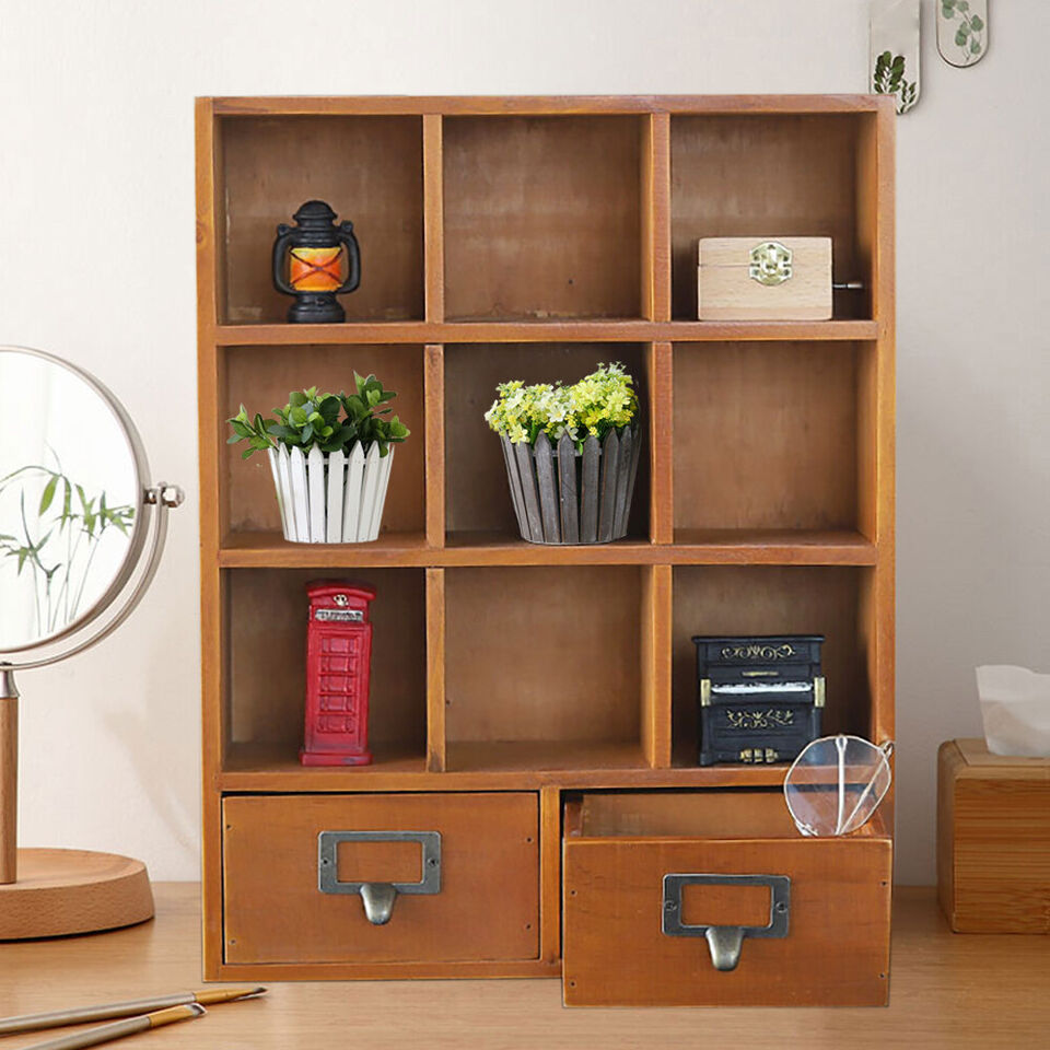 Wooden Display Cabinet Cube Storage Shelf Storage