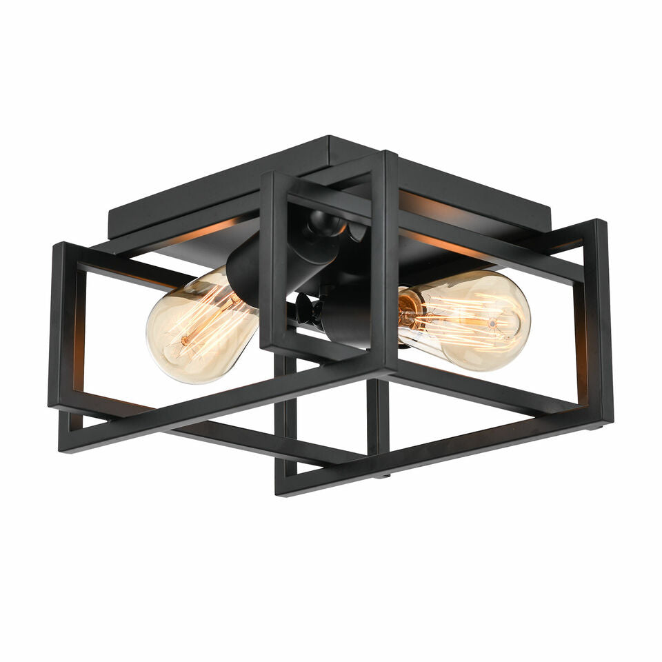 Farmhouse Meta Flush Mount Ceiling Light