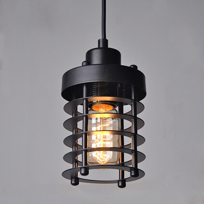 Vintage Cage Pendant Light Lamp