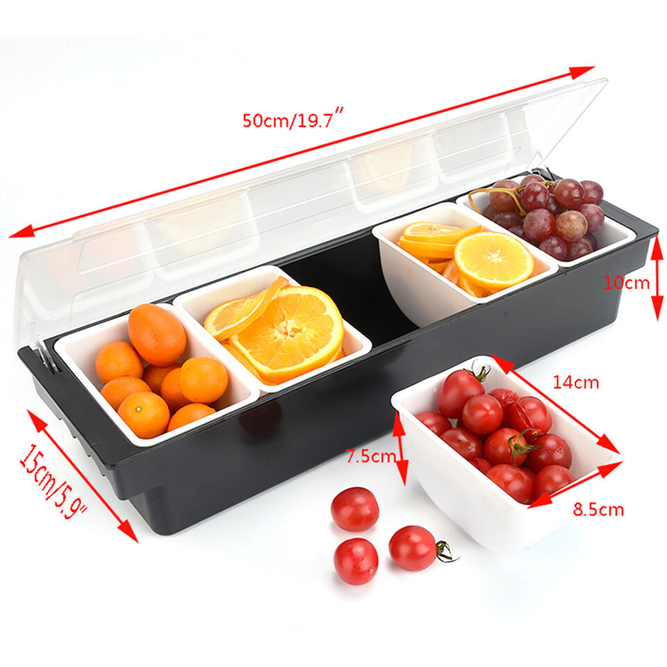 5 Compartments Condiment Dispenser