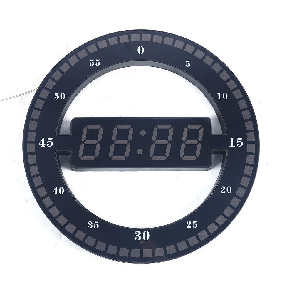 12" Simple Design Electronic Light-sensing Clock