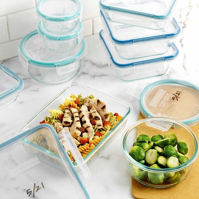 18-piece Glass Food Storage Set
