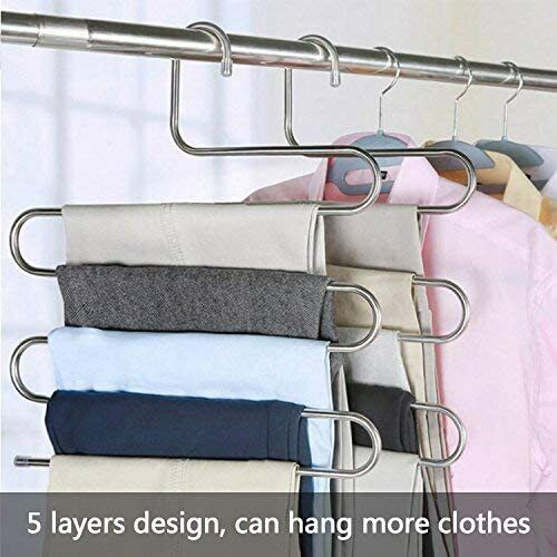 5 Layers S Shape Pants Scarf Hanger Holder