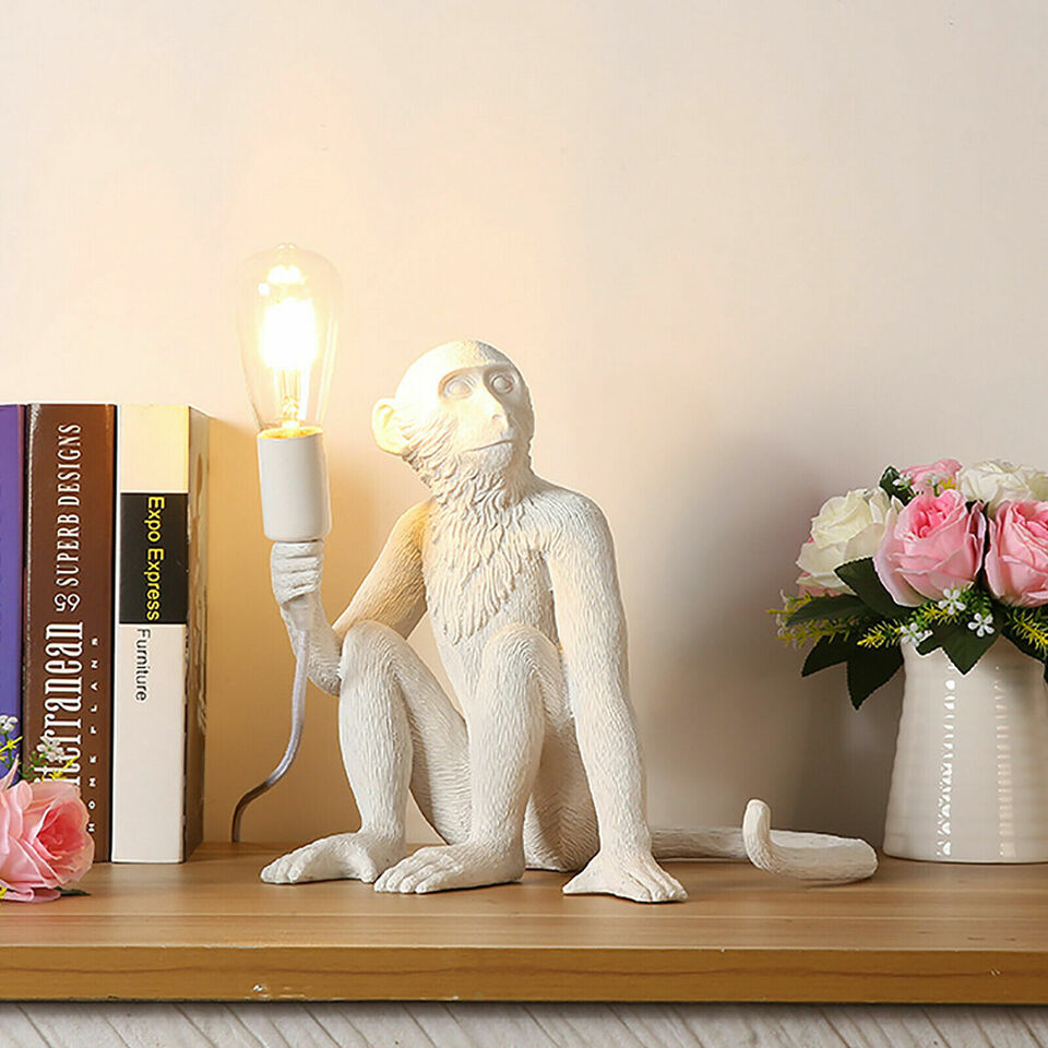 Monkey Table Light Resin Desk Accent Lamp