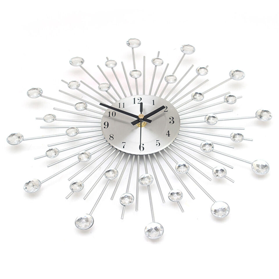 13in Crystal Glass Wall Clock