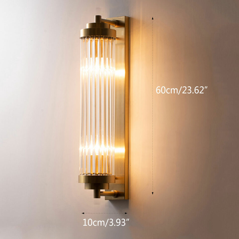 Gold Wall Lamp Glass Wall Sconce Modern Indoor Wall Light