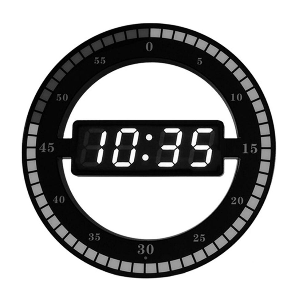 12" Simple Design Electronic Light-sensing Clock