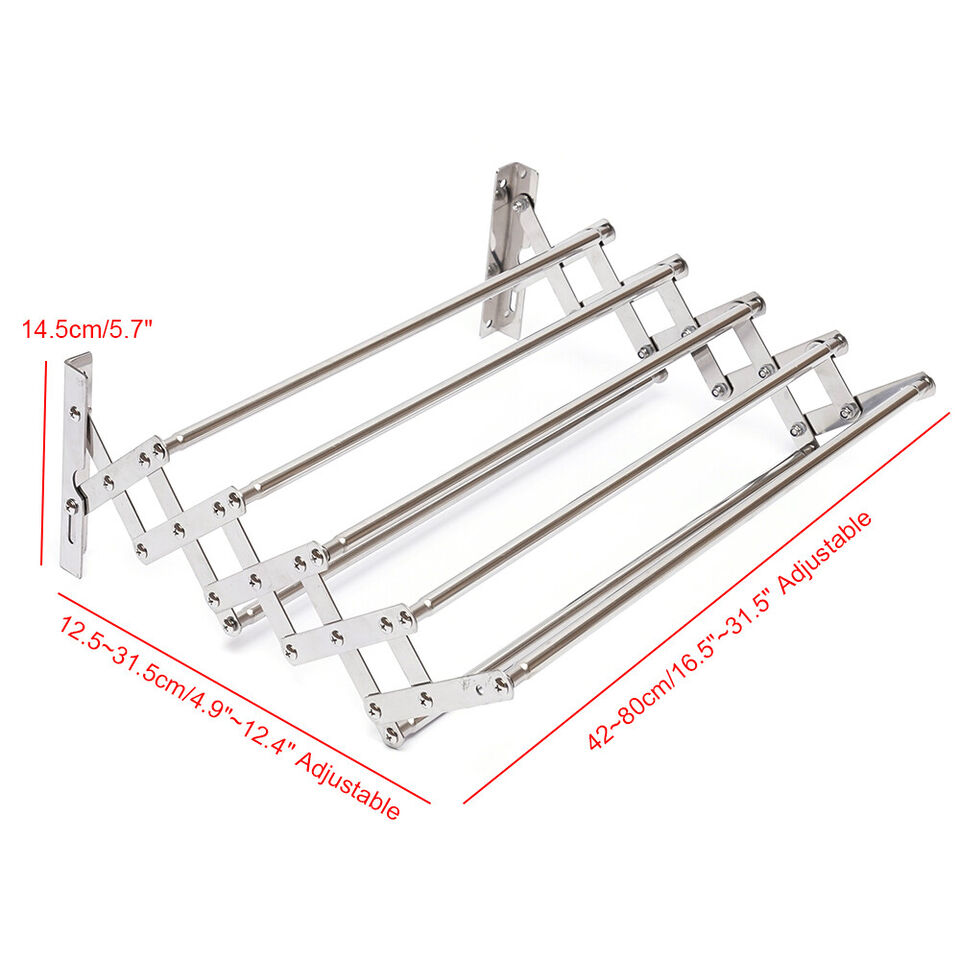 Wall Mounted Clothes Drying Rack