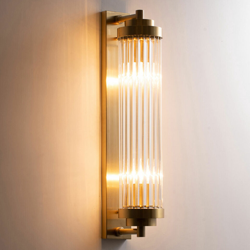 Gold Wall Lamp Glass Wall Sconce