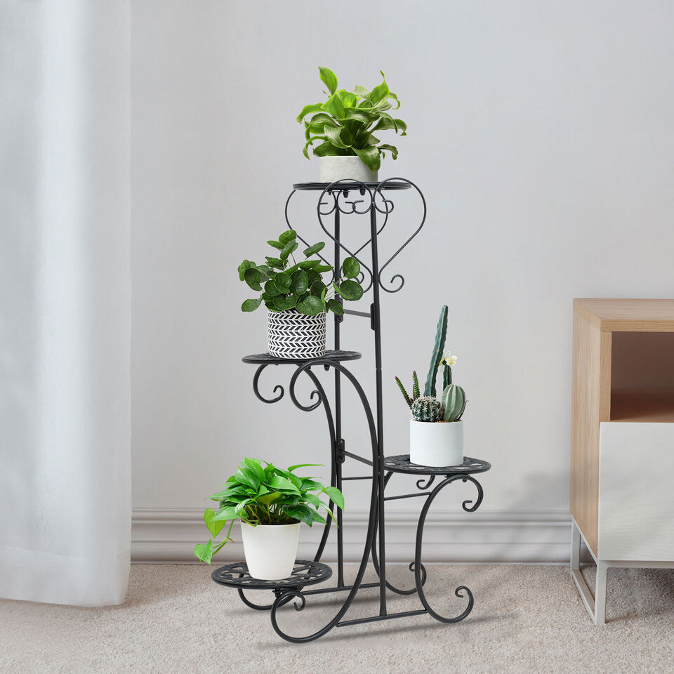 4 Tier Metal Flower Pot Plant Stand