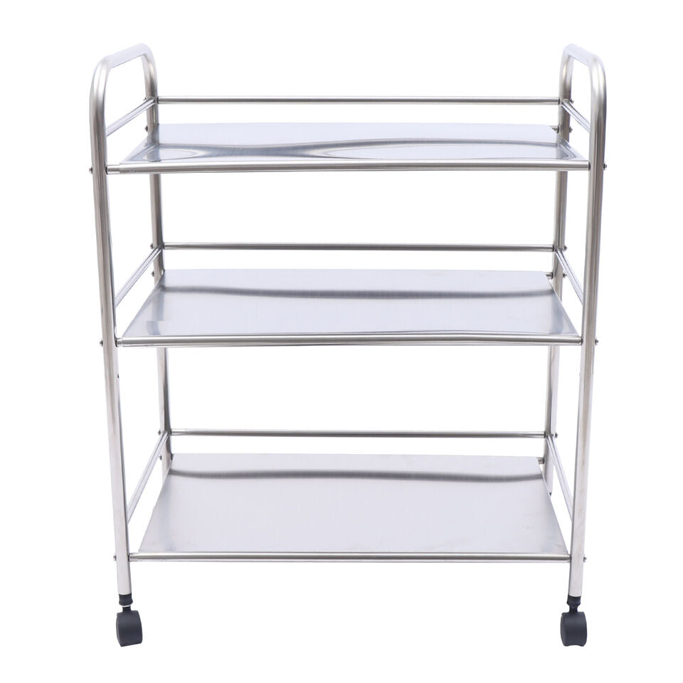 3 Tiers Shelf Kitchen Cart Stainless Steel