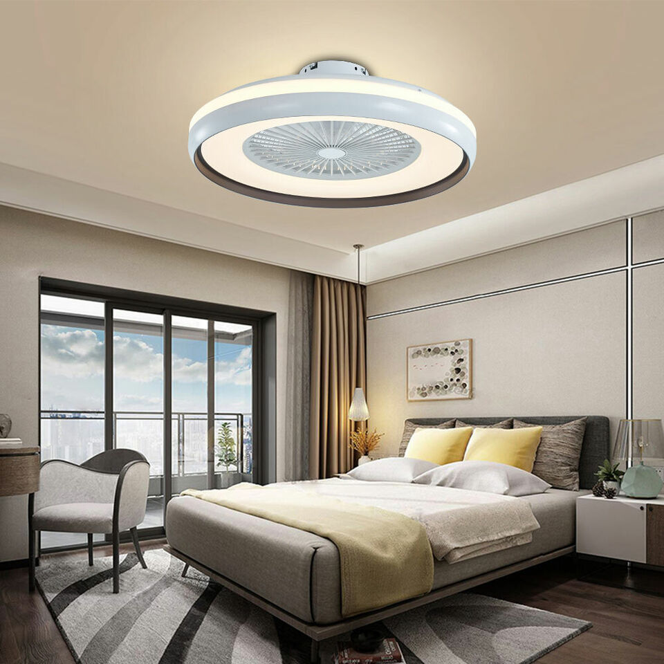 Acrylic Chandelier Ceiling Fan LED Light