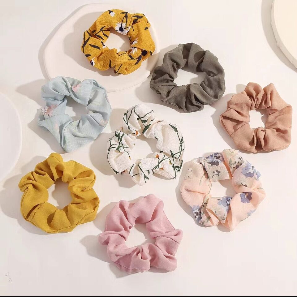 8 PCS Women Girl Hair Scrunchies