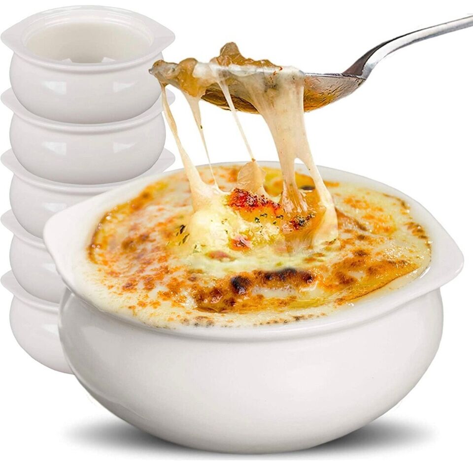 Set of 4 French Onion Soup Crocks