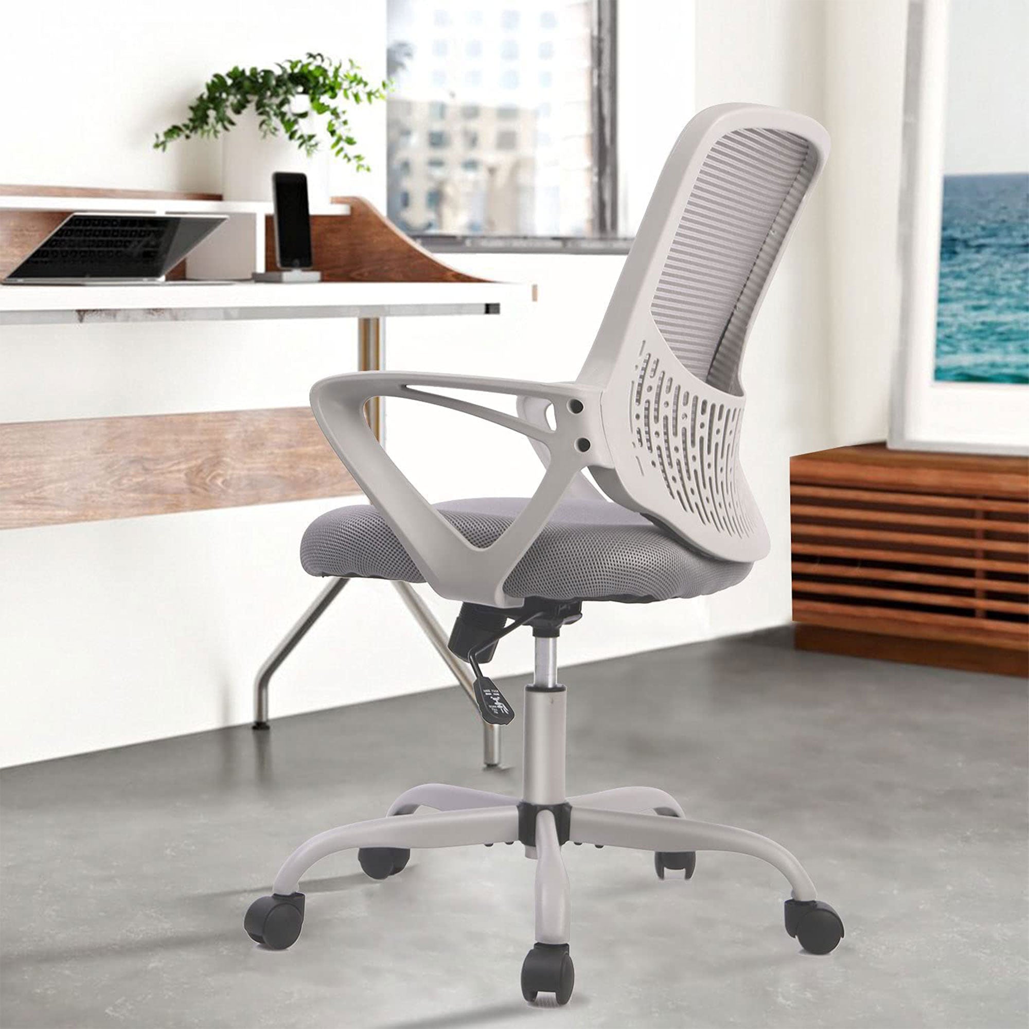 Adjustable Height Mid Back Swivel Computer Chair