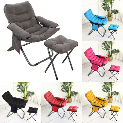 Living Room Lazy Chair Folding Fabric Cushioned