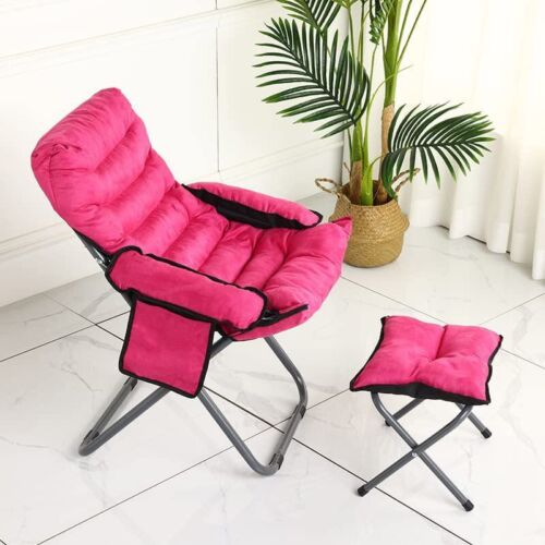 Living Room Lazy Chair Folding Fabric Cushioned