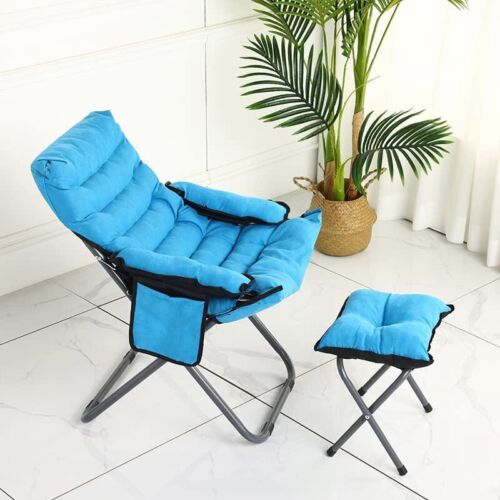 Living Room Lazy Chair Folding Fabric Cushioned