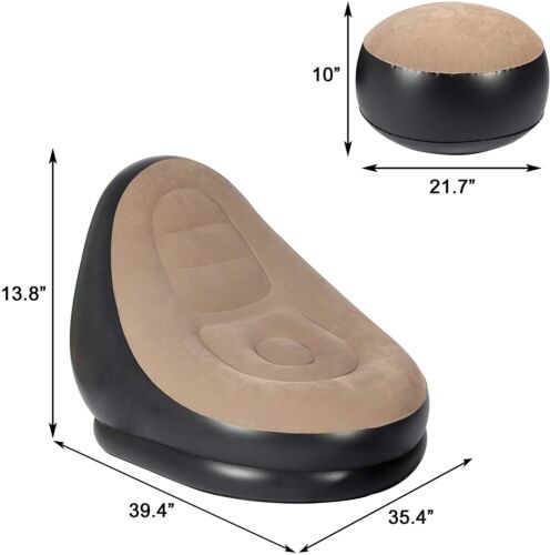 Inflatable Chair Lazy Footrest Seat
