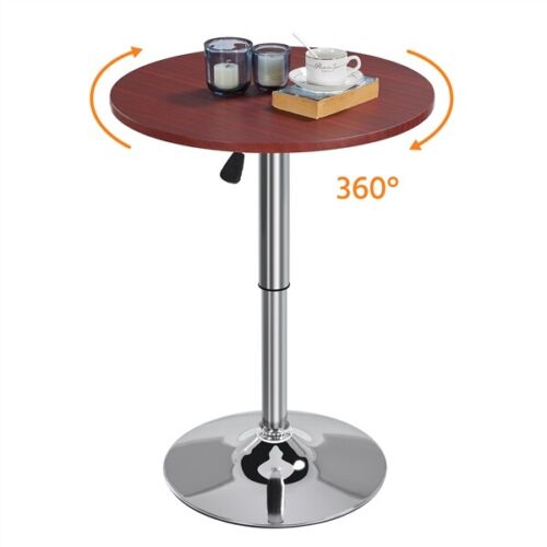 Height Adjustable Pub Round Table For Home