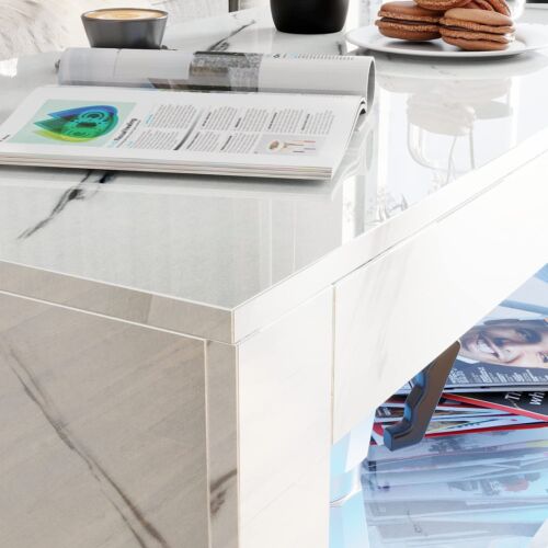 Modern Living Room High Gloss LED Table