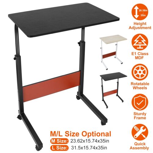 Laptop Desk Rolling Height Adjustable Portable Table